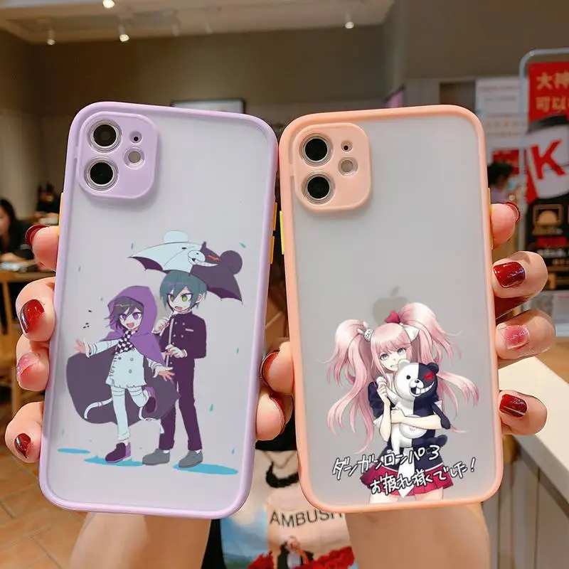 

Danganronpa Hot anime game Phone Case matte transparent For iphone 7 8 11 12 13 plus mini x xs xr pro max cover
