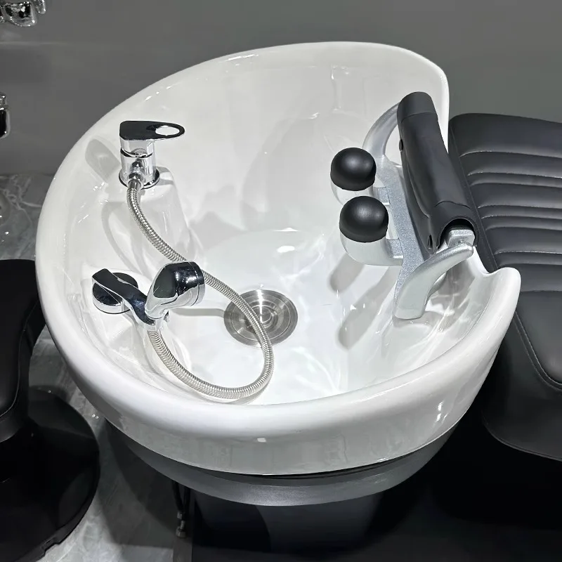 japońska skóra głowy krzesła z szamponem leczenie woda spa łóżko krzesło wygodny luksusowy profesjonalny szampon szezlong sprzęt do mycia