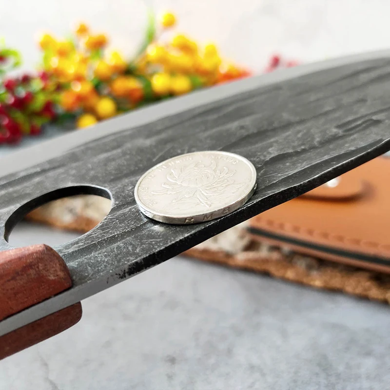 Кованый нож мясника кухонный из нержавеющей стали для костей измельчения мяса