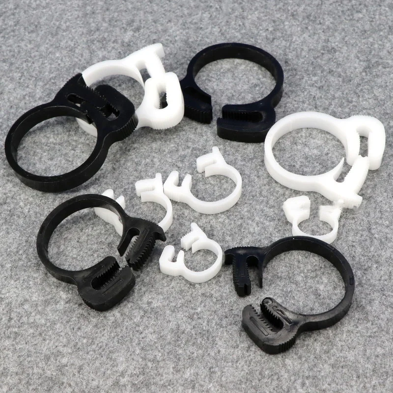 1/5/10 шт. хомуты для шлангов 3 8 ~ 59 мм белый/черный пластиковый водопровод прочный