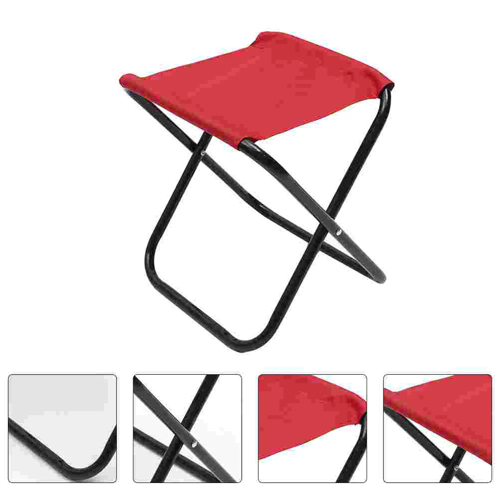 

Mini Folding Stool Metal Chair Portable Foldable Outdoor Fishing Beach Barbecue Small Cloth Compact