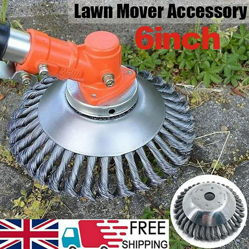 

150mm/200mm Garden Steel Wire Trimmer Head and Gearbox Fixing Kit Grass Brush Cutter Dust Removal Weeding Plate for Lawnmower