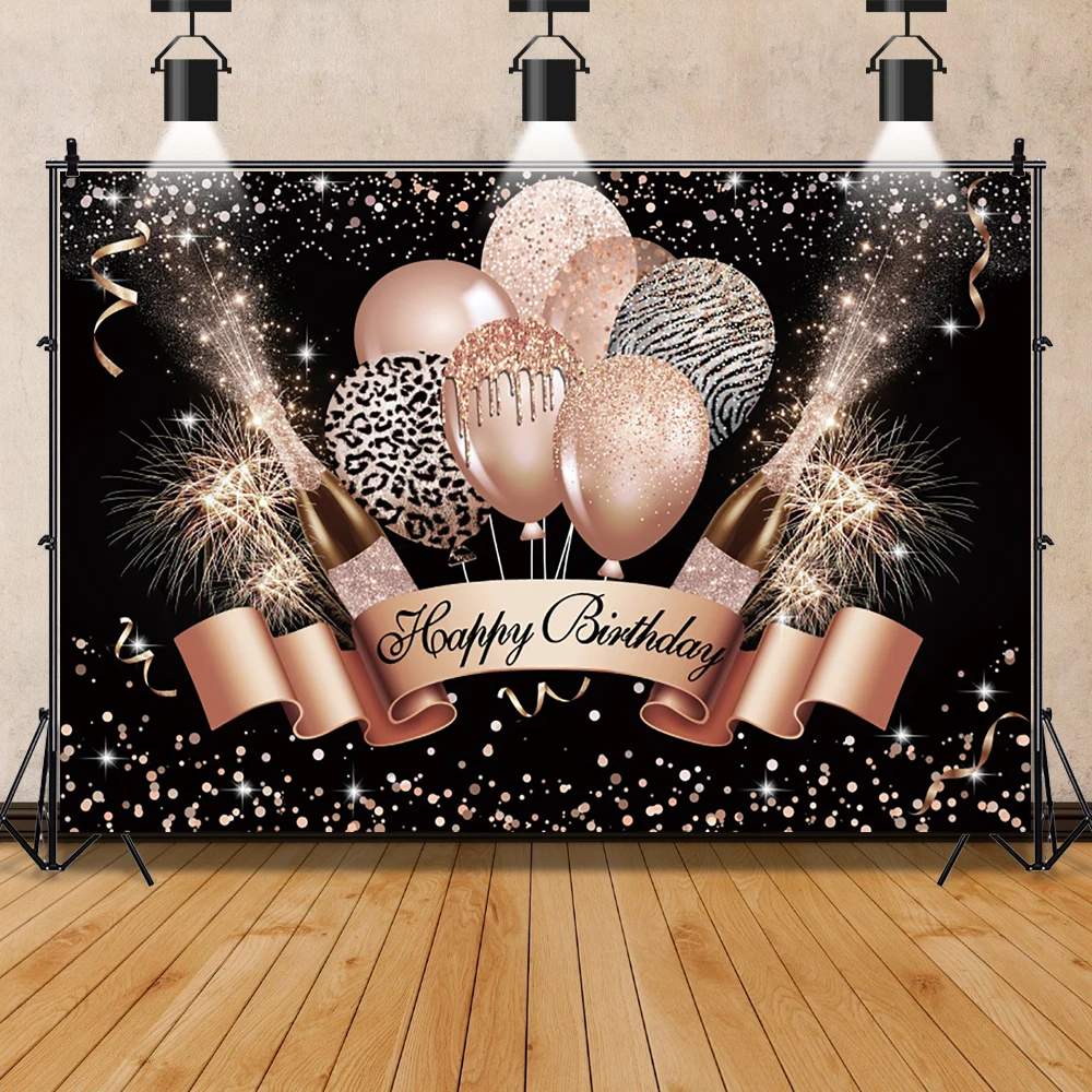 

Блестящие блестящие шампанские блестящие шары счастливая фотография Женщины 30 40-го празднования вечеринки декор стола