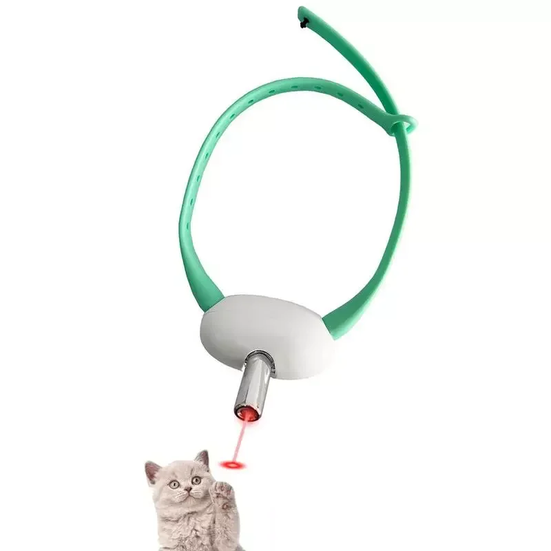 

Smart Amusing Collar For Kitten Detachable Amusing Cat Collar Wearable Red Light Cat Toy USB Charging 2 Beam Modes