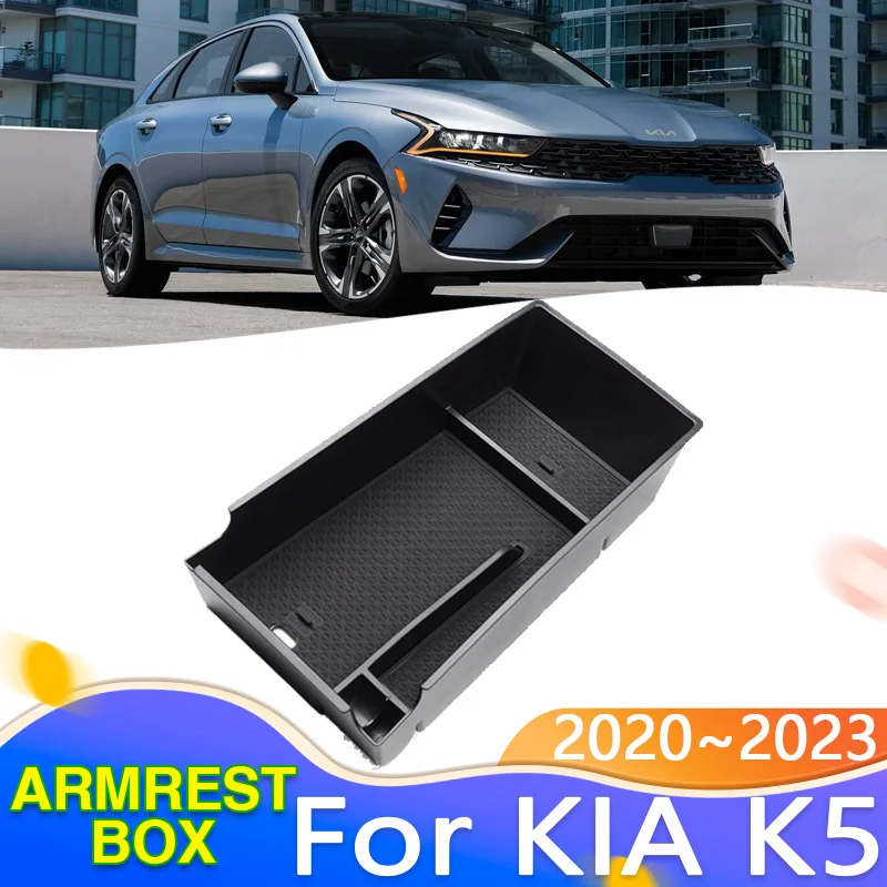 

For Kia K5 Optima 2020~2023 2021 2022 Accessorie Car Box Central Armrest Storage Box Center Console Organizer Holder Accessories