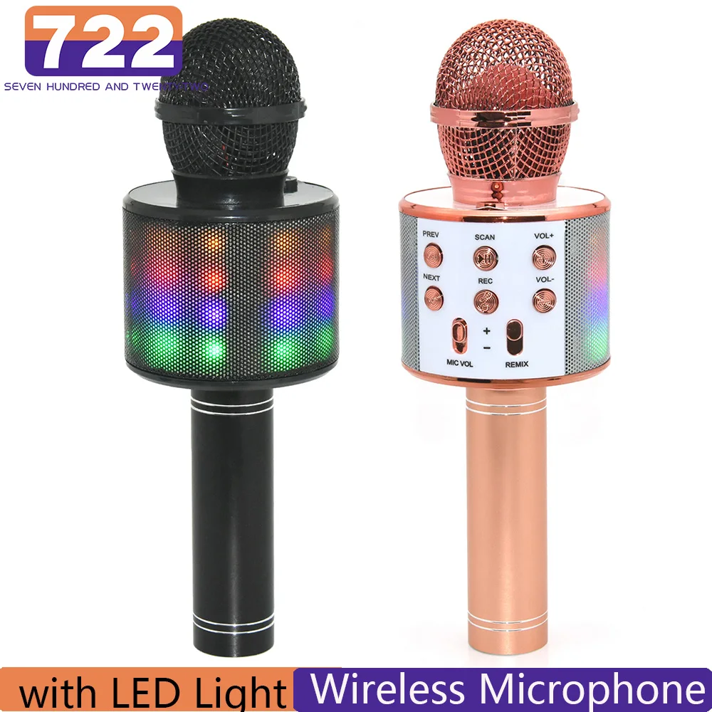 Wireless Bluetooth Karaoke Microphone Portable Speaker Handh