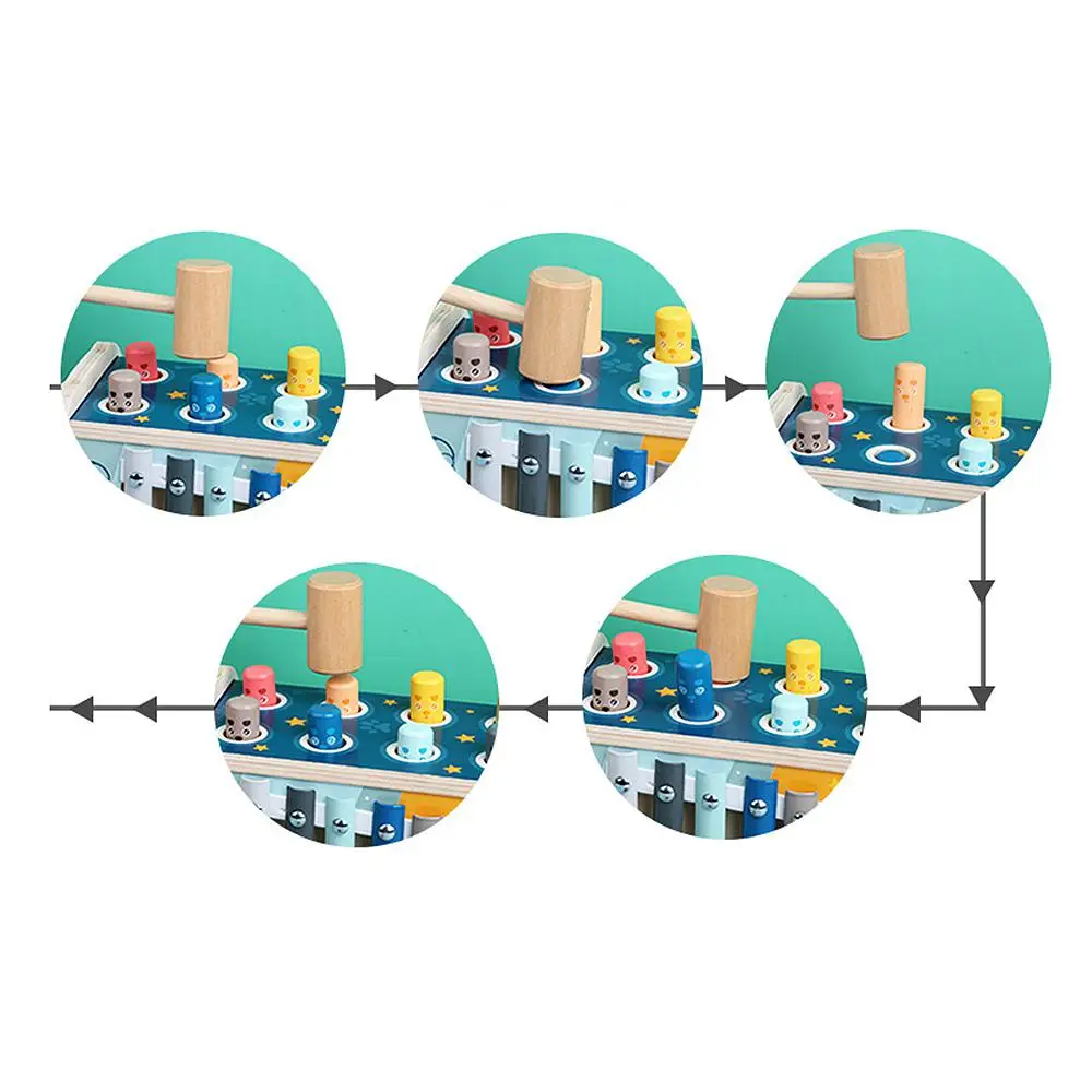 

3 In 1 Children Toy Musical Instrument Early Educational Toys Family Parent-child Games Puzzle Toys For Kids Birthday Gift HWC