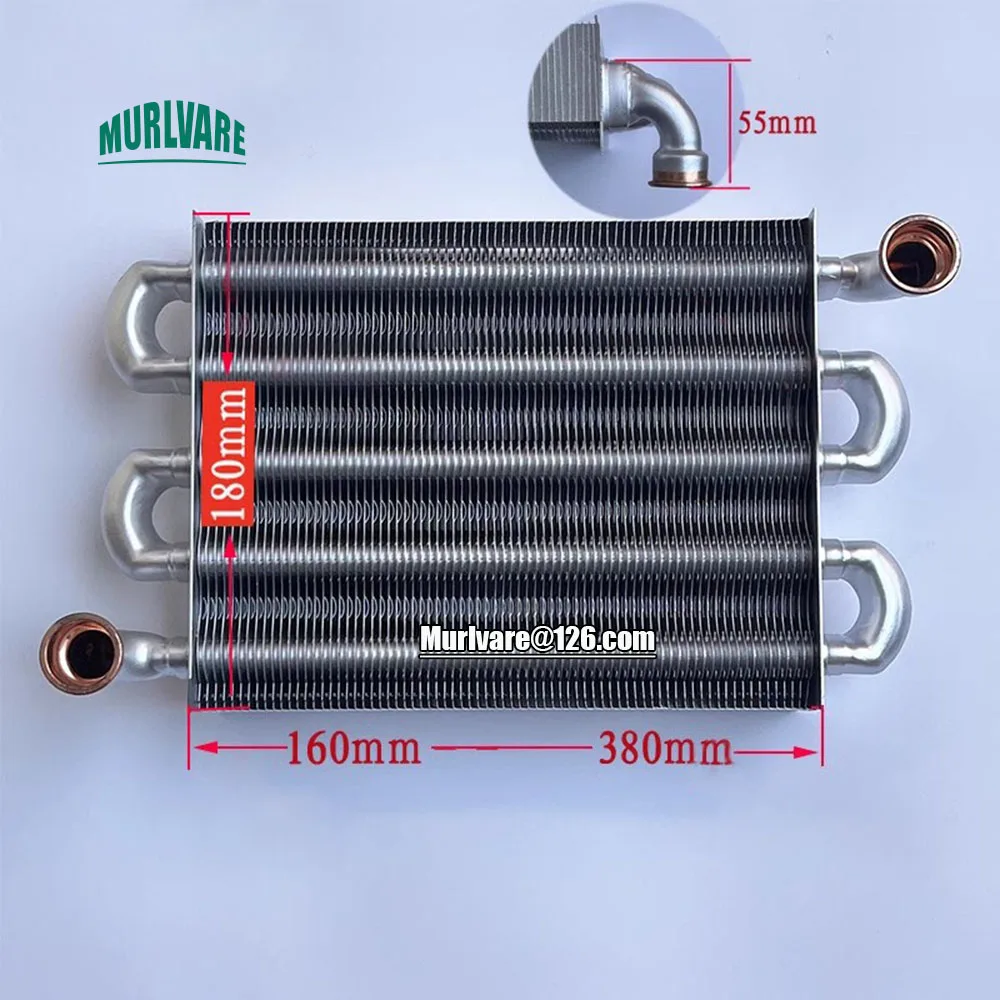 Детали газовых котлов для камина левый горловина 225 мм основной теплообменник ESIN