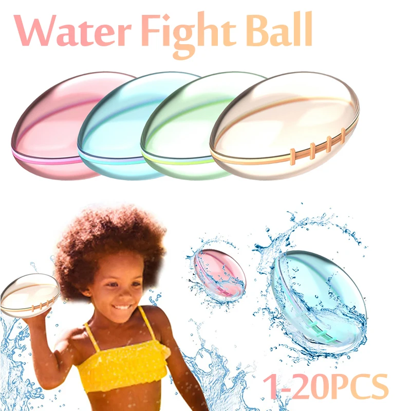 Многоразовые силиконовые шарики для наполнения водой, цветные шарики для воды, игрушки для игры в воду для родителей и детей, Летняя Открыта... игрушка шарики для наполнения водой koopman
