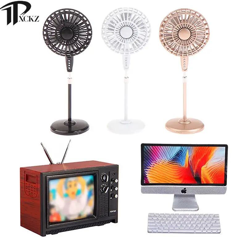 

1Pc Doll House Mini Fan Mini Zinc Alloy Fan Doll Accessories Doll Furniture Doll House Girls Toy Gifts Summer Decoration