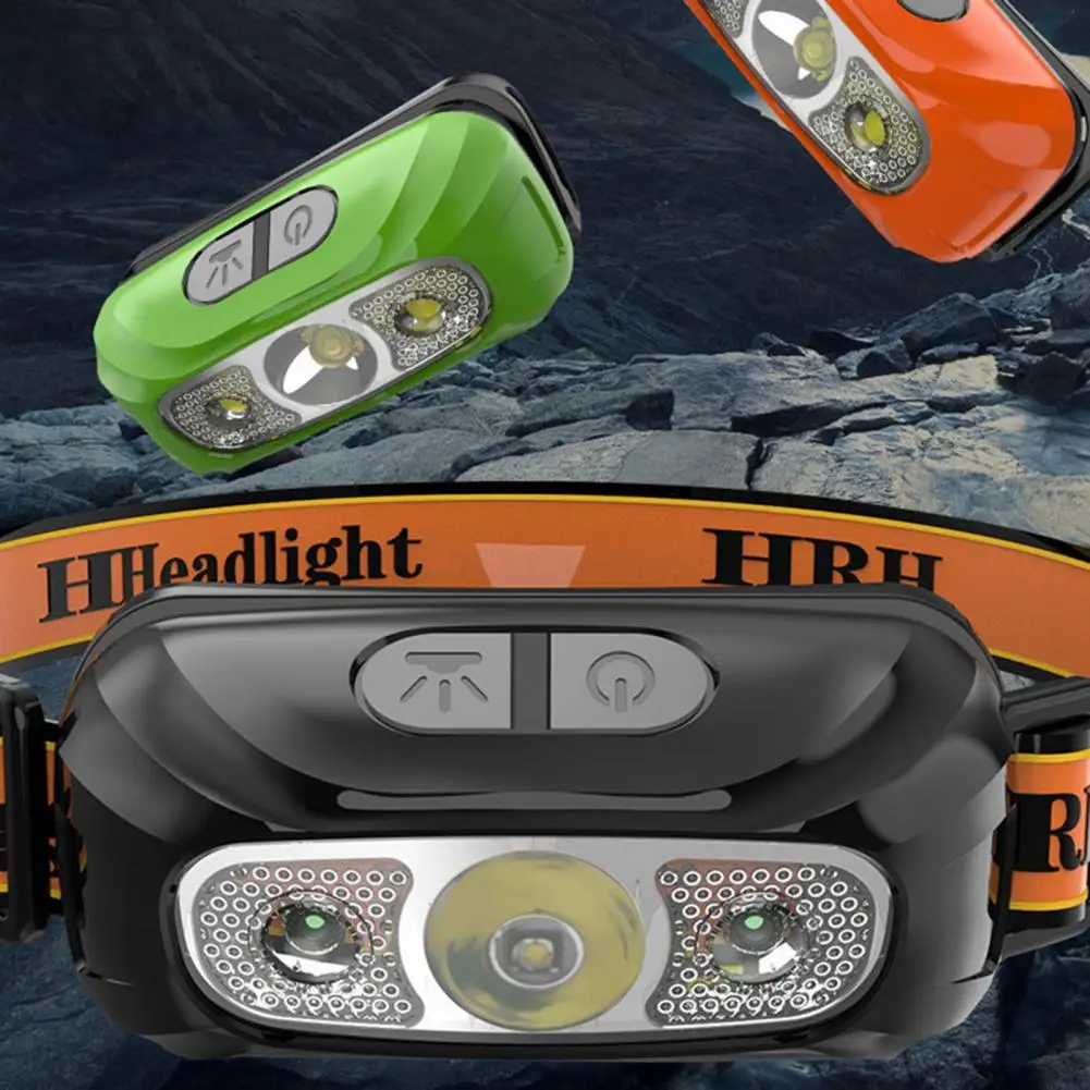 

Налобный фонарь с регулируемой яркостью, 3 цвета