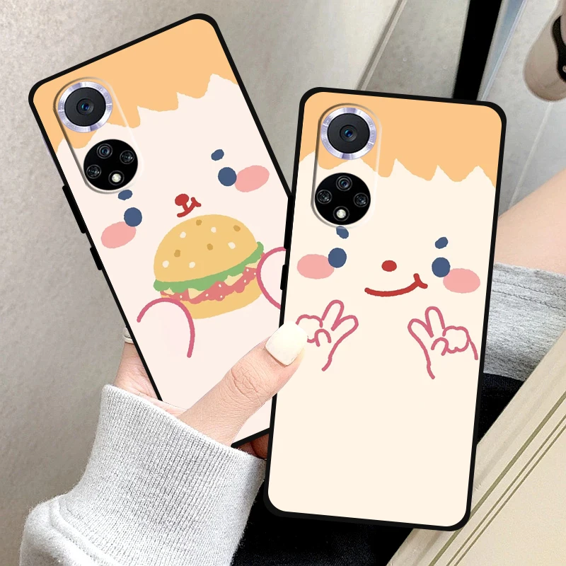 

Cute Expression Couple Phone Case For Huawei P30 Lite P20 Pro Honor 10 8X 9X 10X 9A Soft Funda Coque Carcasa Silicone Cover