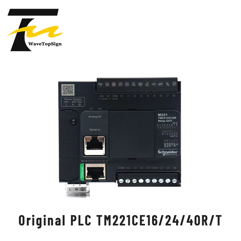 

Контроллер ПЛК WaveTopSign TM221C16R TM221C16T TM221C24R TM221C24T TM221C40T TM221C40R TM221CE16R TM221CE24R TM221CE24T