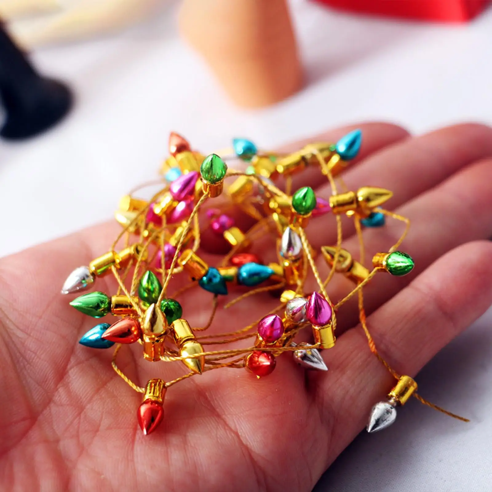 

1:12/1:6 Scale Dollhouse String Light Pretend Play Toy DIY Mini for Children