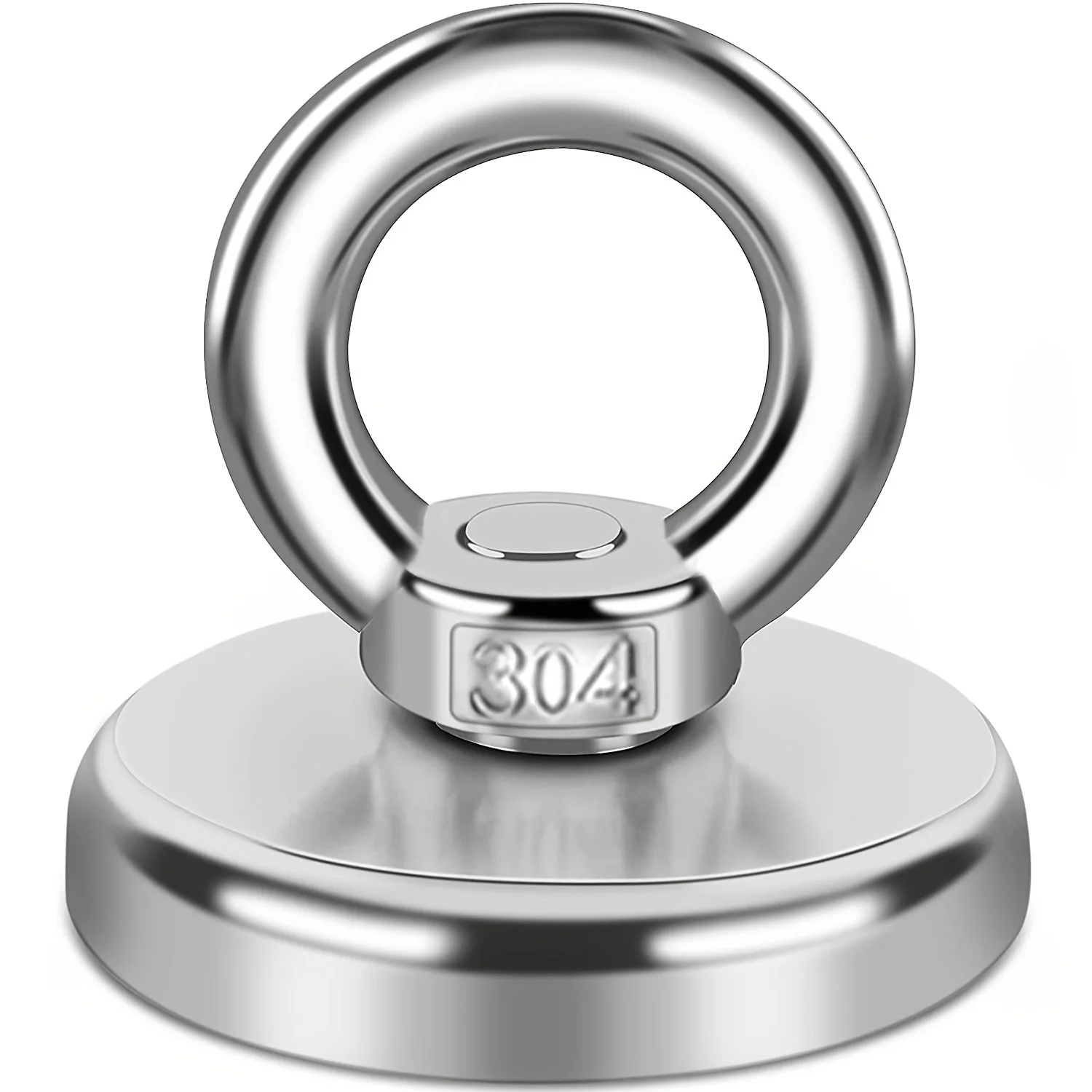 

Lift Fishing Magnet, 150 Lb Super Strong Magnets Heavy Duty Big Rare Earth Neodymium Magnet, 1.89 Inch Large Salvage Magnet For
