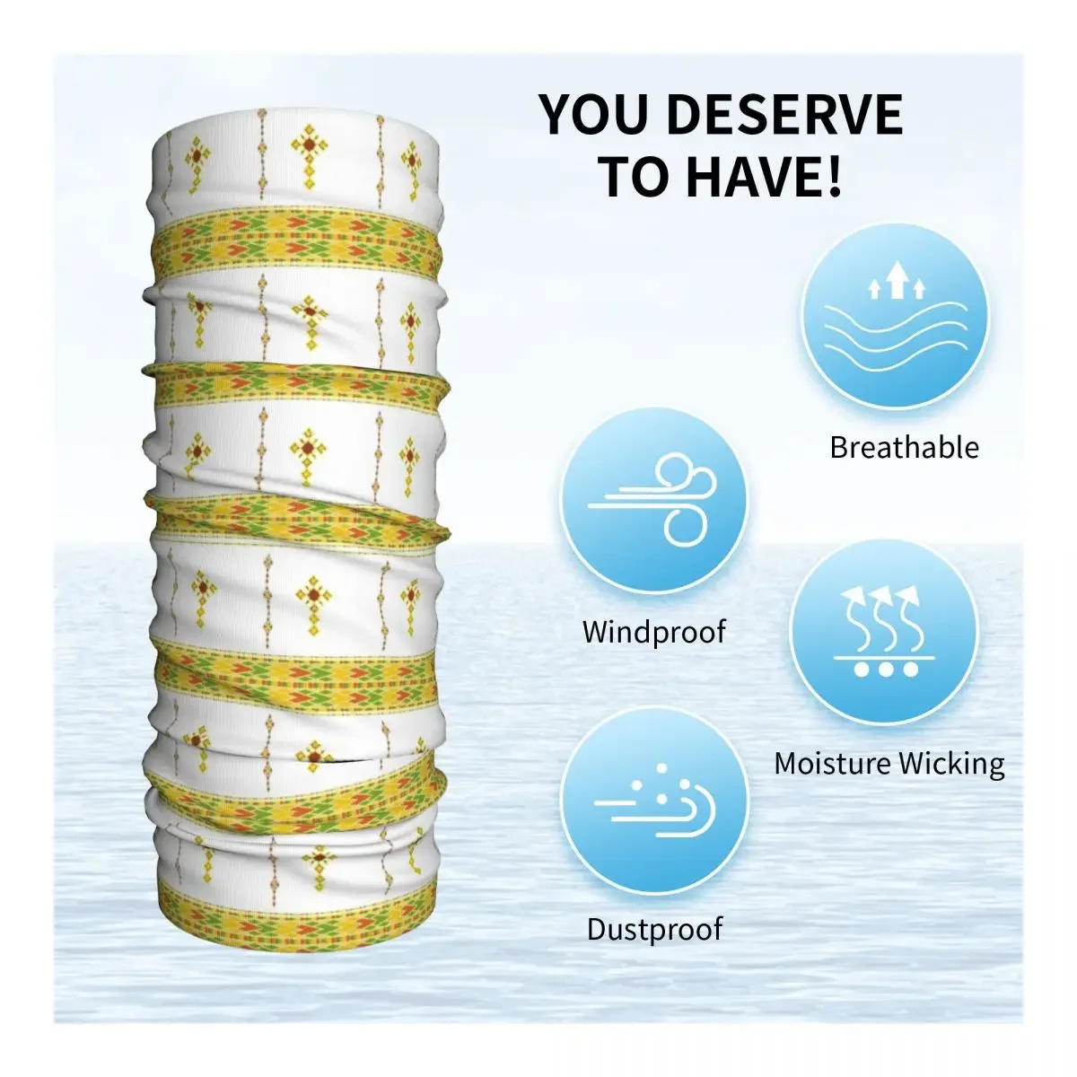 Эфиопский крест-арт бандана гетры с принтом Балаклава шарф многофункциональная