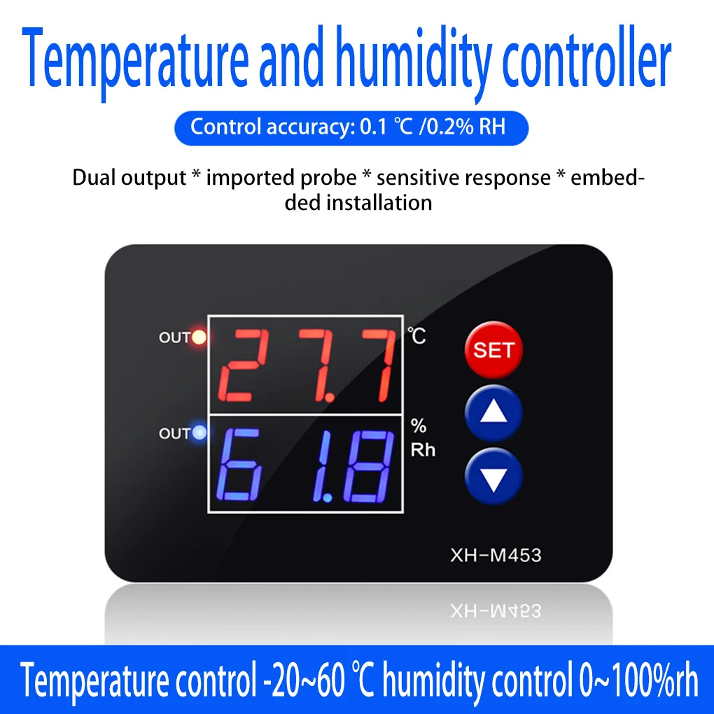 

Thermostat LED Screen Multipurpose Humidity Regulator Cooling Control