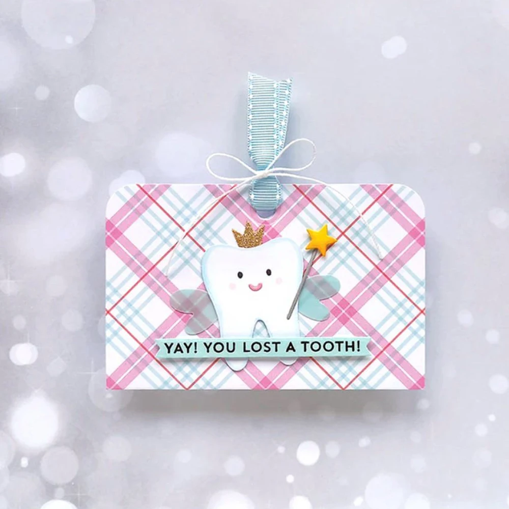 2023 AliliArts металлические режущие штампы зубы Фея Сделай Сам Скрапбукинг Фотоальбом