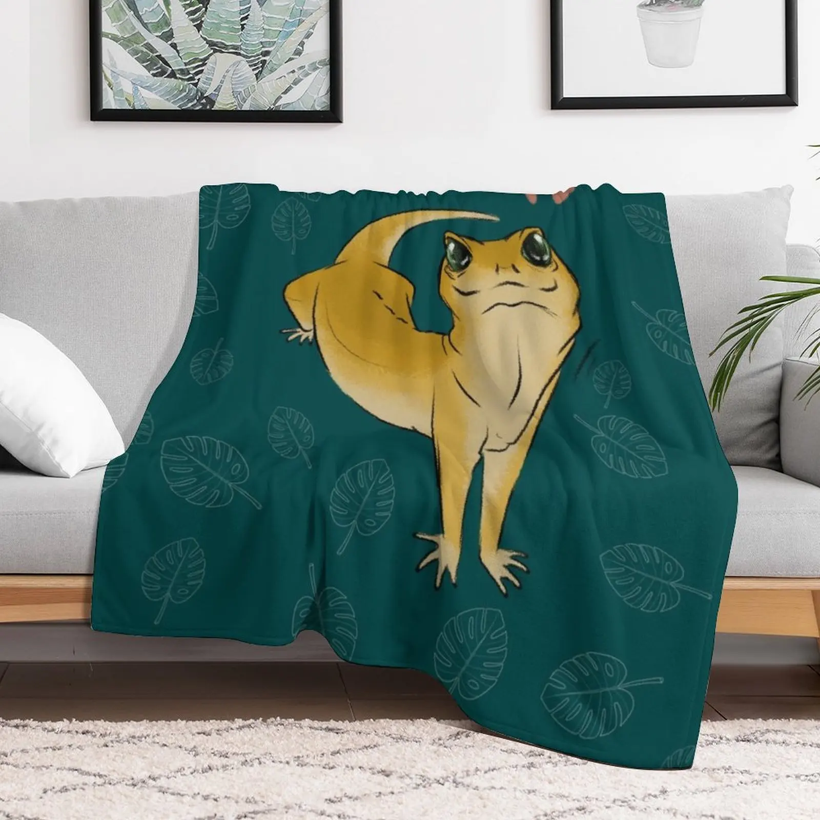 Милое одеяло Geko для дивана движущиеся меховые плед-одеяла