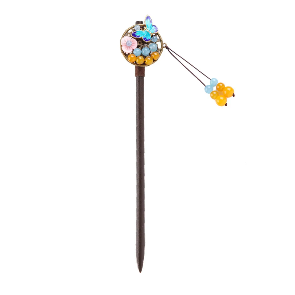 

Cloisonne Hair Chopstick Classic Hair Bun Holder Ebony Hair