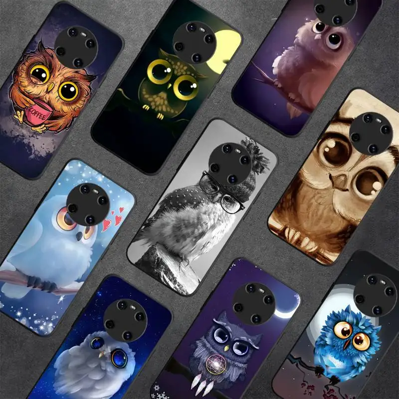

Cartoon Owl Phone Case for Huawei Y 6 9 7 5 8s prime 2019 2018 enjoy 7 plus