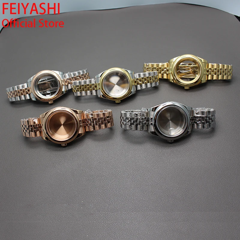 36mm 40mm Case Bracelets Strap Men's Watch Watchband Parts Sapphire Crystal For Seiko nh35 nh36 Miyota 8215 Movement 28.5mm Dial