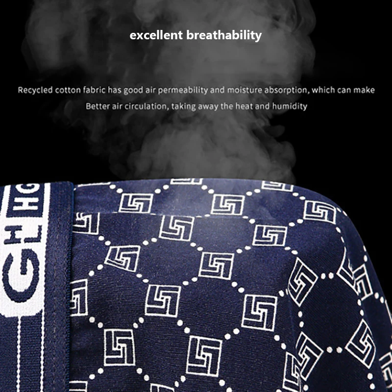 4Pcs/Lot Mens Cotton Underwear Boxers Fashion Printed Panties Men's Underpants Boxer Brand 365 Boxershort Shorts Wholesale