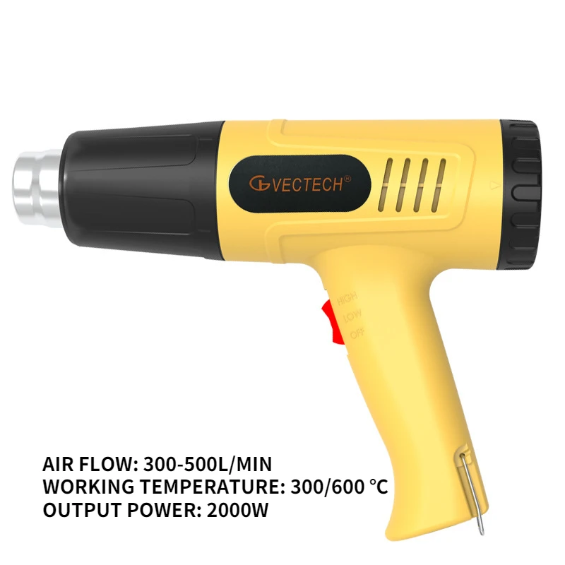 

Two Thermostats Industrial Heat Gun Automobile Film Tools Broiling Gun Soldering Heat Gun 220V 120V Air Heating Element