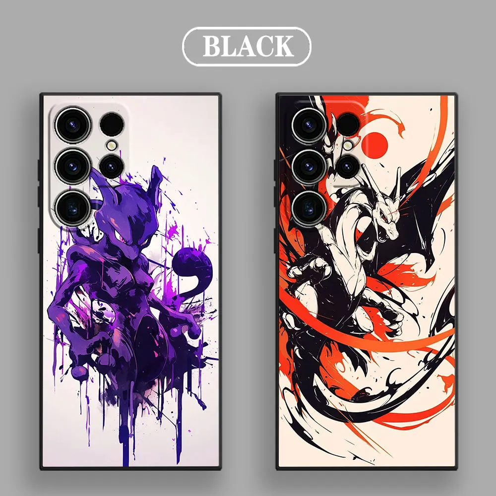 Чехол Bulbasaur Pokemon Umbreon Art S25Ultra для Samsung Galaxy S25 S24 S23 S20 S21 FE S22 Ultra S10 Plus мягкий чехол