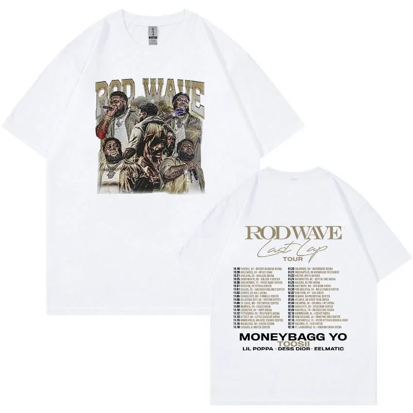Рэпер Rod Wave Last Lap Tour 2024 новый альбом футболки мужские винтажные модные хлопковые с