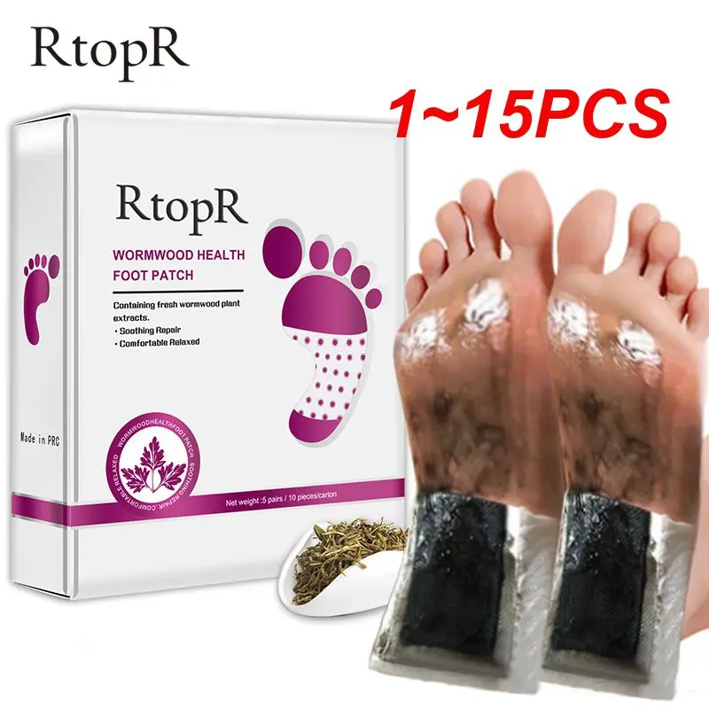 

5 Pairs Wormwood Health Body Detox Pad Foot Patch Improve Sleep Quality Detox Beauty Feet Patch Foot Patch Foot Care Tool