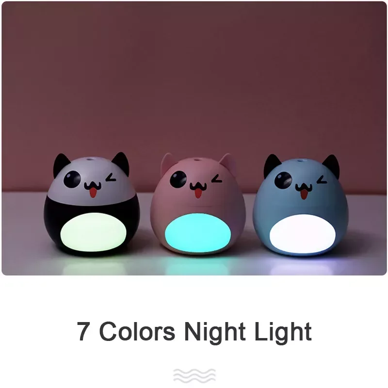 

Ультразвуковой увлажнитель воздуха NEW2023 для дома, автомобиля, офиса, аромадиффузор эфирных масел светодиодный Ной подсветкой, USB, маленький ...