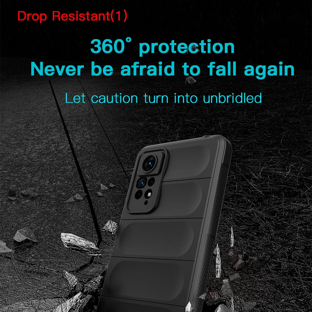 Противоударный чехол KEYSION для Redmi Note 11 Pro 5G 11S 10S 10 противоскользящий Мягкий