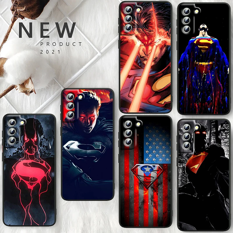

Justice League Superman Cool Phone Case For Samsung Galaxy S23 S22 S21 S20 FE Ultra Pro Lite S10 5G S10E S9 Plus Black Cover
