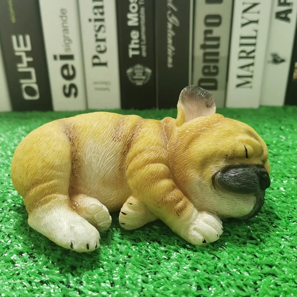 

Mini French Bulldog Statue Table Decoration Funny French Bulldog Pug Ornament For Car Home Garden Decorations Dog Craft Gifts