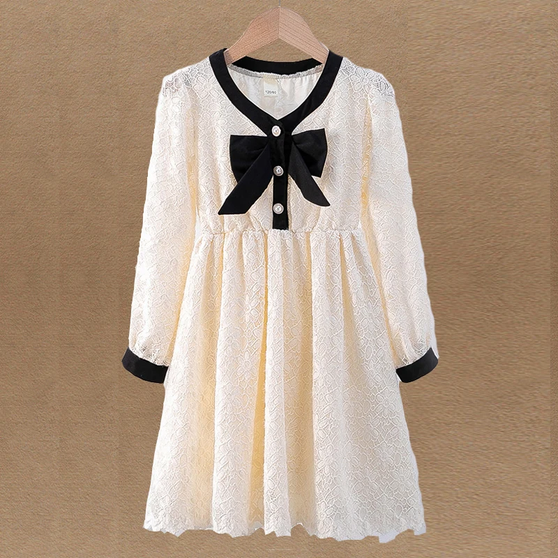 

Lace Princess Dresses for Girls Costumes Kids Clothes Teenagers Party Dresses Long Sleeve Spring Vestidos 6 7 8 9 10 12 13 Years