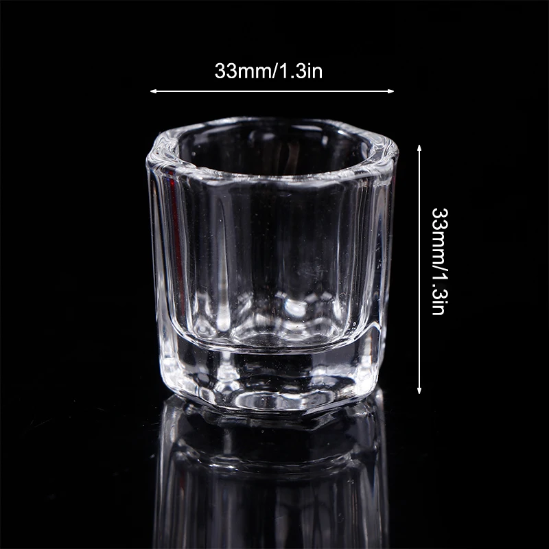 1 шт. Стоматологическая стеклянная микшерная чаша восьмиугольная чашка для