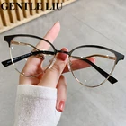 2022 модные оправы для очков кошачий глаз с линзами, очки с защитой от синего света, женские компьютерные очки, оптические очки по рецепту