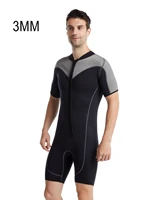 3mm neoprene men keep warm spearfishing wetsuit scuba short sleeve triathlon bathing suit surf snorkeling hunting diving suit