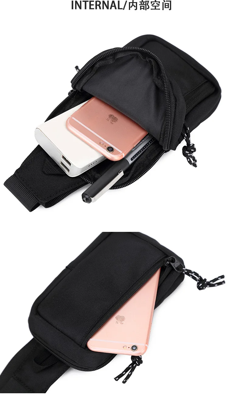 Men Sling Bag Mini Crossbody Bag Fashion Phone Purse Breast Shoulder Bags Boy Canvas Messenger Bags Male Small Mobile Pouch 가슴가방 images - 6
