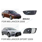 Комплект противотуманных фар для Lancer Ex, противотуманные фары с проволочным переключателем для Lancer Gt, полный комплект, передняя фара 2007-2018, галогенная лампа