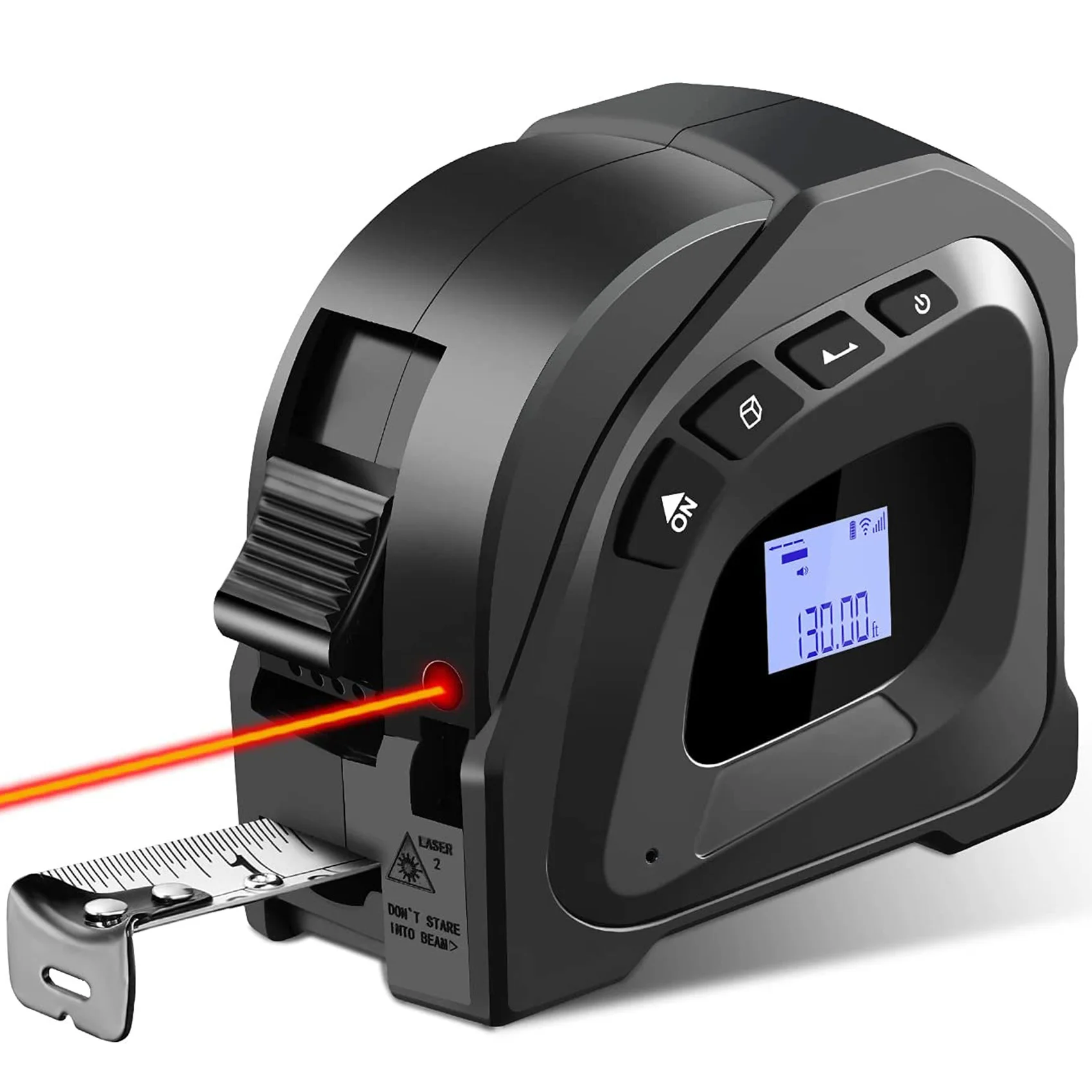 

Digital Laser-Tape Measure 2-in-1, Measuring Tape, Laser-Measure 131 Ft/40M, Tape Measure 16 Ft /5M AutoLock