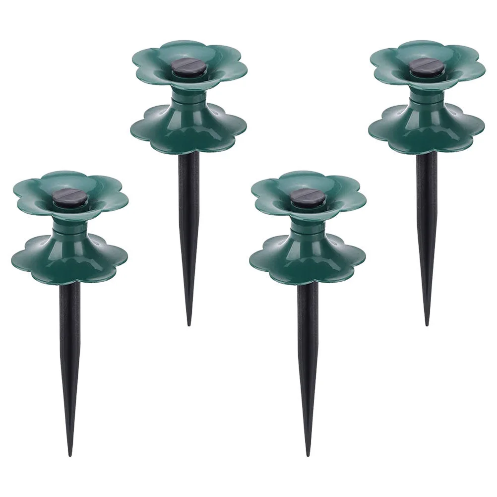 

4 Pcs Tube Reel Guide Wheel Plastic Spike Hose Heavy Duty Water Pipe Protecter Holder Pvc Hose Spikeing