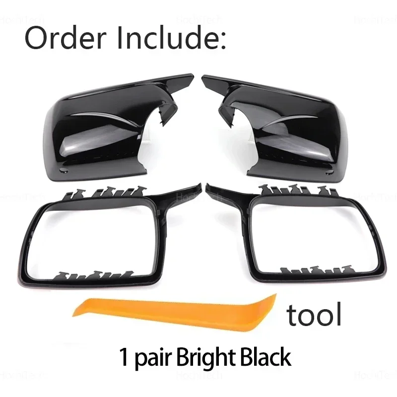 

Накладки На Зеркала BMW X5 E53 1999-2006, Черные Глянцевые, С Инструментом, Корпус Зеркала Заднего Вида