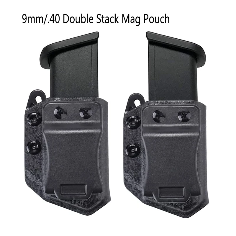 

Military Tactical Hunting Gear Tactical IWB/OWB 9mm/.40 Double Stack Magazine Pouch for Glock CZ S&W H&K SIG P365 Pisto