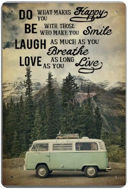 

Будьте с теми, Кто заставит вас улыбиться, путешествие, ретро металлический фотопостер, Настенный декор, искусство, потертый шик, подарок