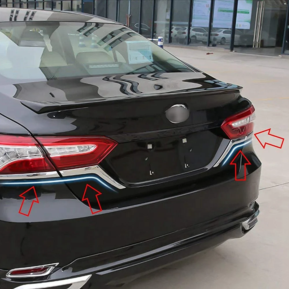 Хромированная Задняя панель для Toyota Camry L LE XLE 2017 2018 2019 2020