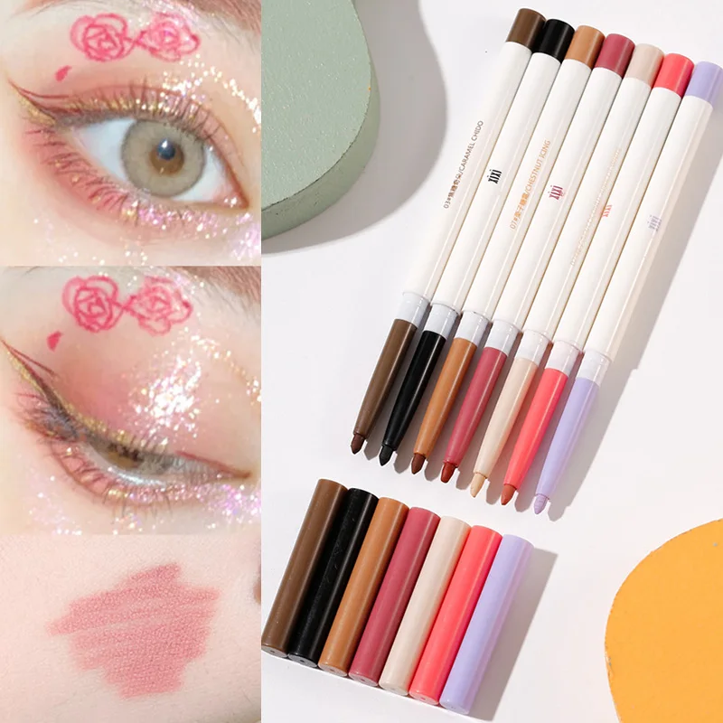 

7Colors Black Eyeliner Pencil Waterproof Long-lasting Eye Liner Liquid Pen Precision Smudge-Proof Smooth Beauty Makeup Tool