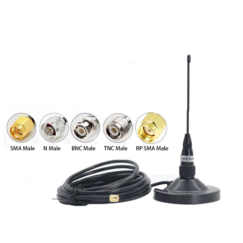 

2,4G стандартная присоска магнитная антенна мобильный терминал WIFI Bluetooth беспроводной роутер антенна SMA TNC BNC N male RG58