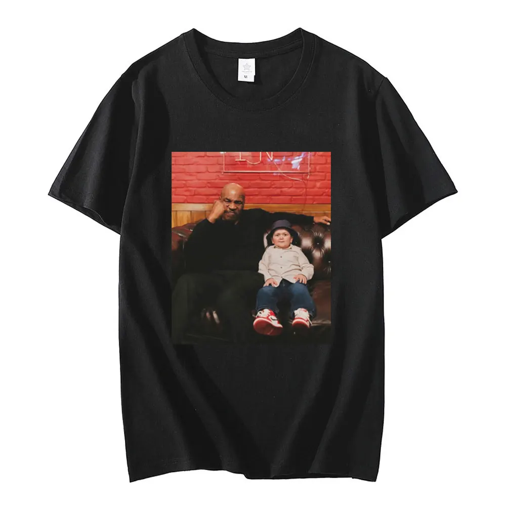

Hasbulla Fighting Meme T Shirt Russia Mini Khabib Blogger Graphic T-Shirt Men Women Fashion Thin Cotton T Shirts Streetwear Tops